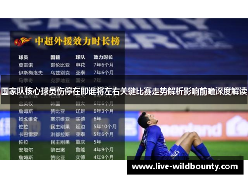 国家队核心球员伤停在即谁将左右关键比赛走势解析影响前瞻深度解读
