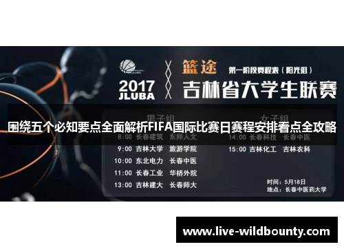 围绕五个必知要点全面解析FIFA国际比赛日赛程安排看点全攻略